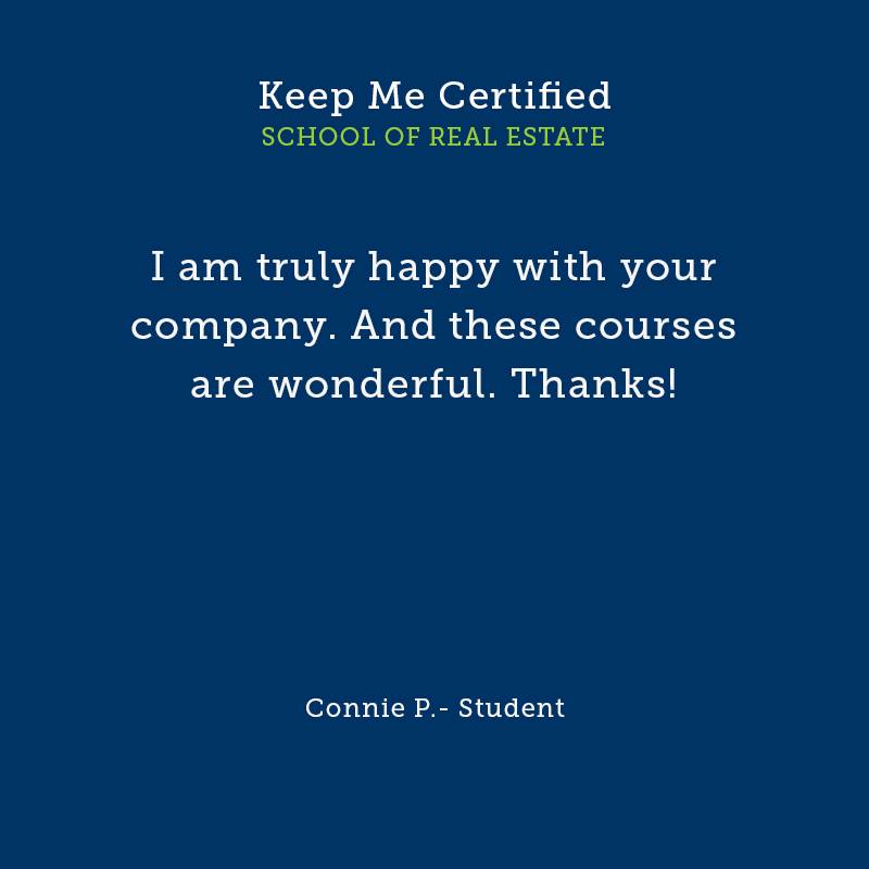 Real Estate Continuing Ed Course Online Keep Me Certified Blog