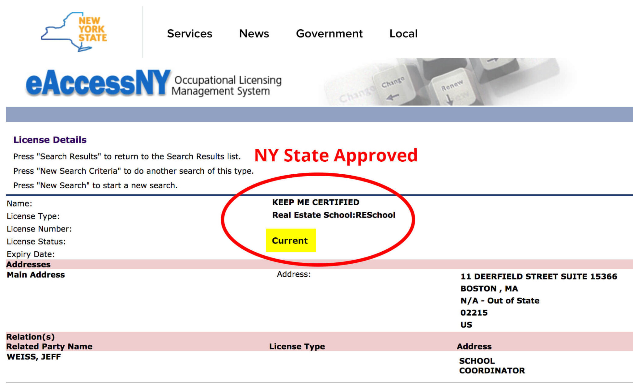 The New NY Real Estate License Renewal Requirements as of September 21